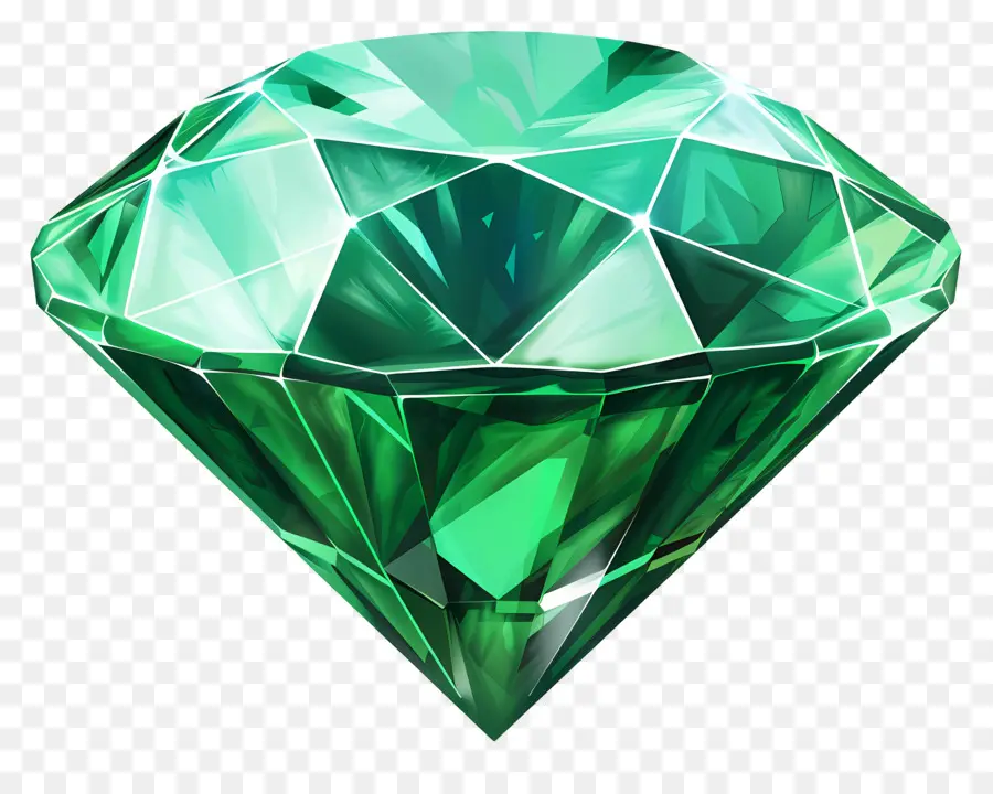 Pedra Gemald，Diamante Verde PNG