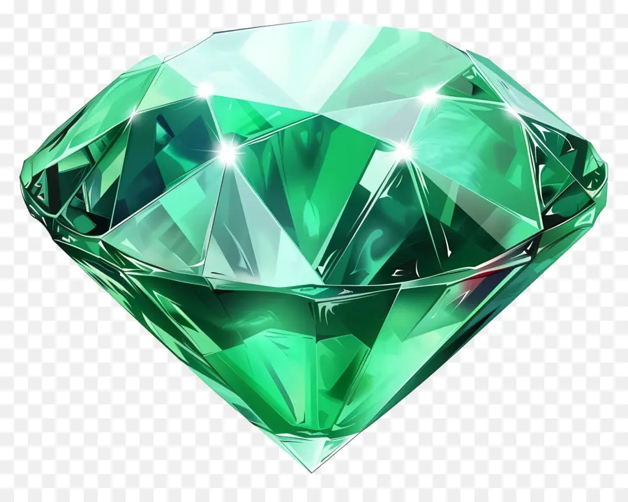 Pedra Gemald，Diamante Verde PNG