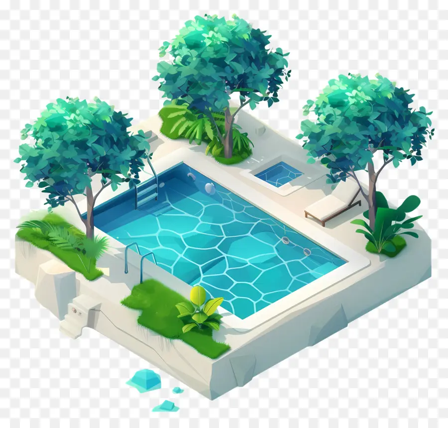 Piscina，Casa Moderna PNG