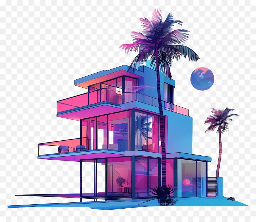 Casa Vaporwave，Vaporwave PNG