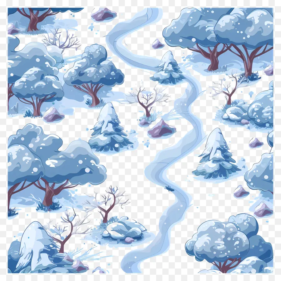 Neve Terra，Fundo De Inverno PNG