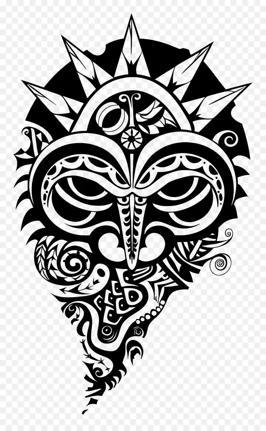 Tatuagem Maori，Características Faciais PNG