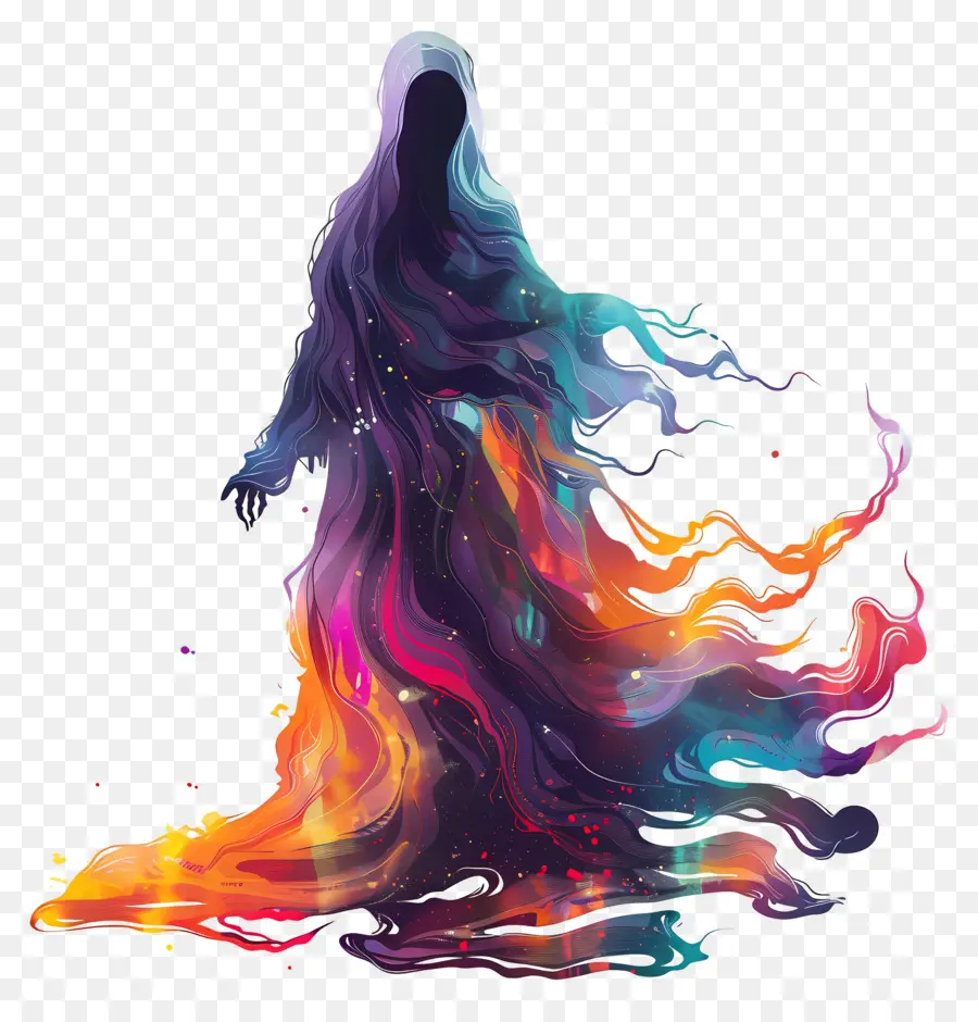 Ghost，Pintura Em Aquarela PNG