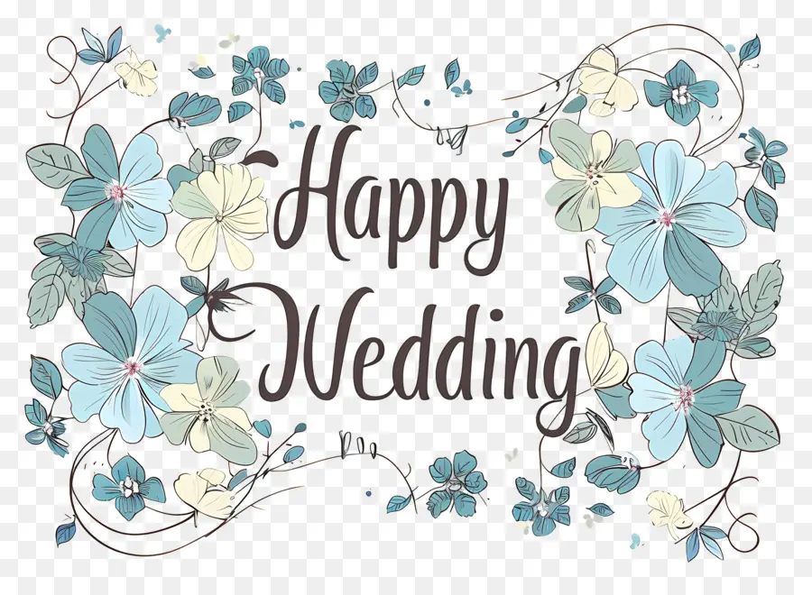 Casamento Feliz，Decoração Do Casamento PNG