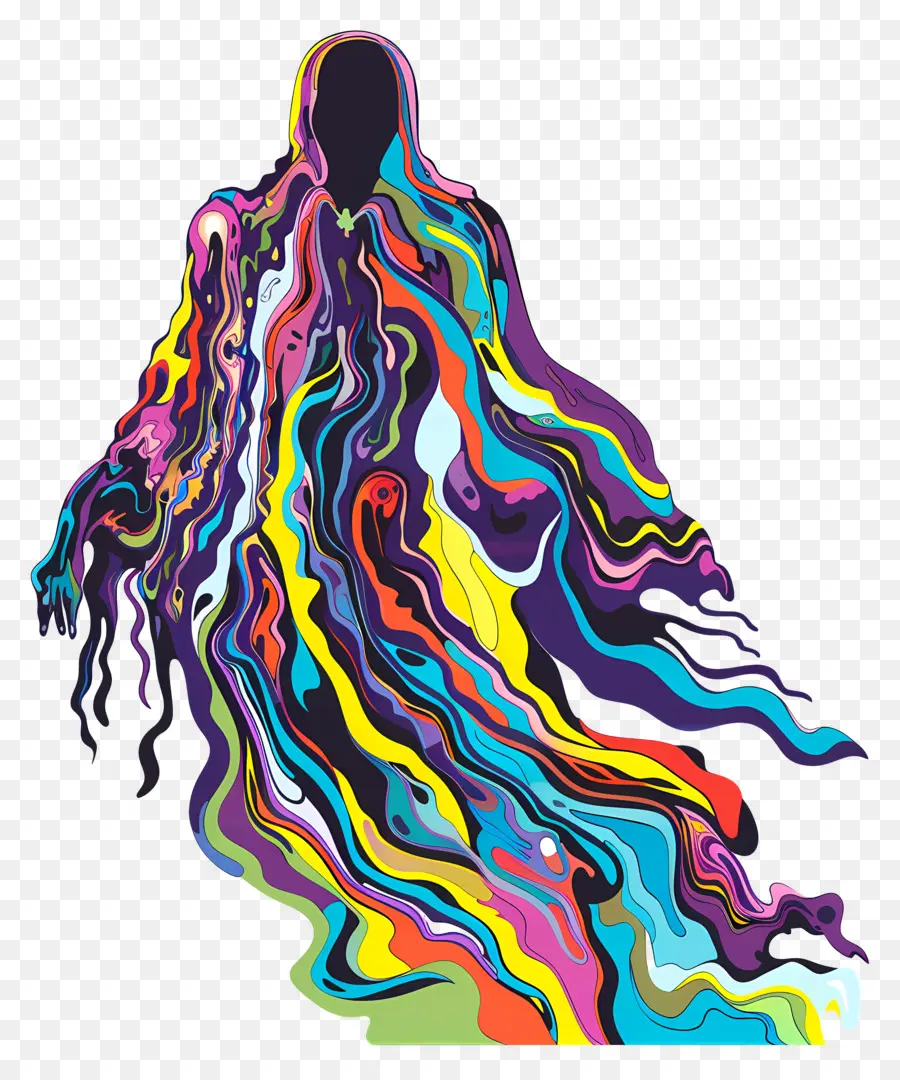 Fantasma，Fantasma Colorido PNG