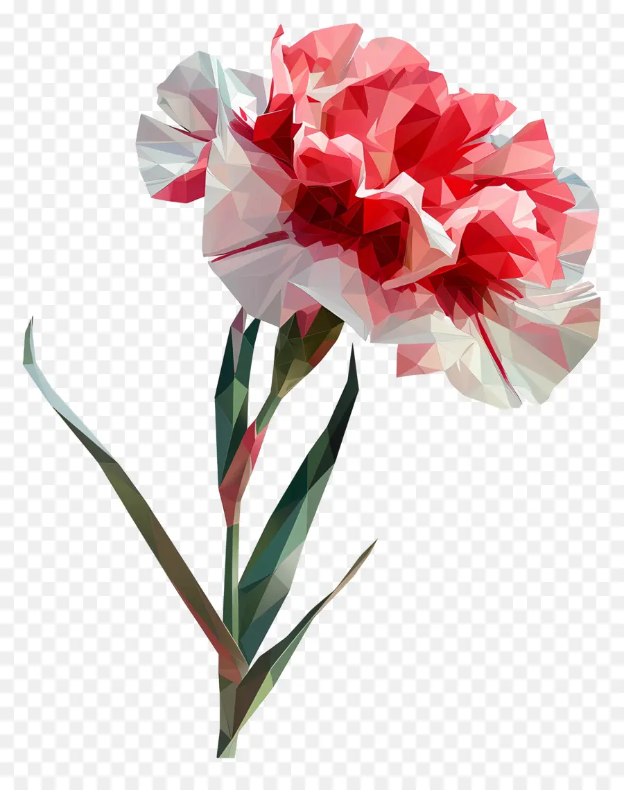 Digital Flor，Cravo Rosa PNG