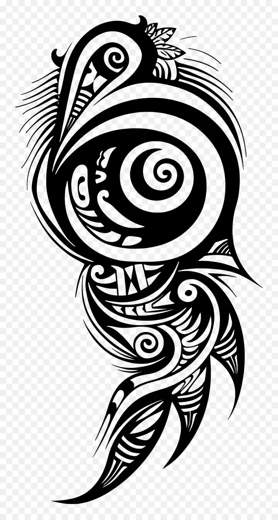 Tatuagem Maori，Padrão De Redemoinho PNG