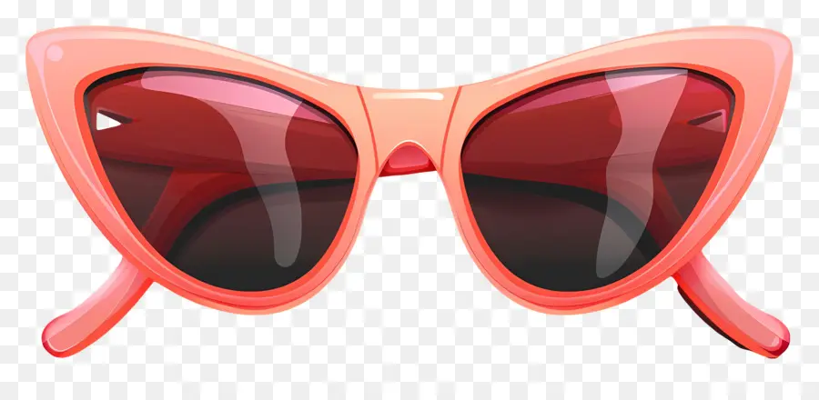 Design De óculos De Sol，óculos De Olho De Gato Rosa PNG