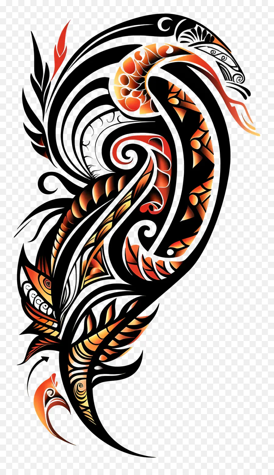 Tatuagem Maori，Desenho Tribal PNG