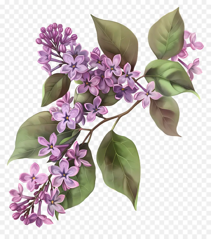 Flores Lilás，Lilacs PNG