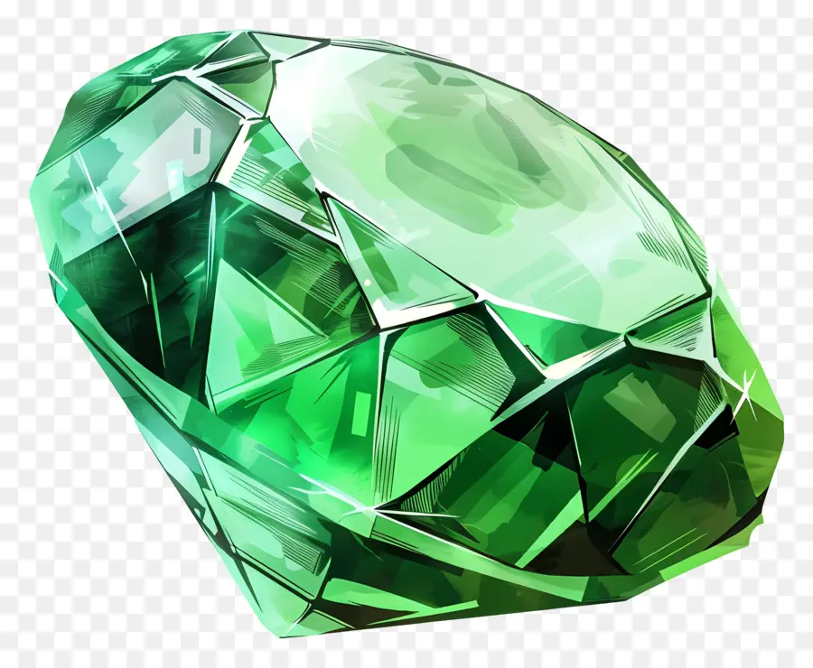 Pedra Gemald，Pedra Preciosa Verde PNG