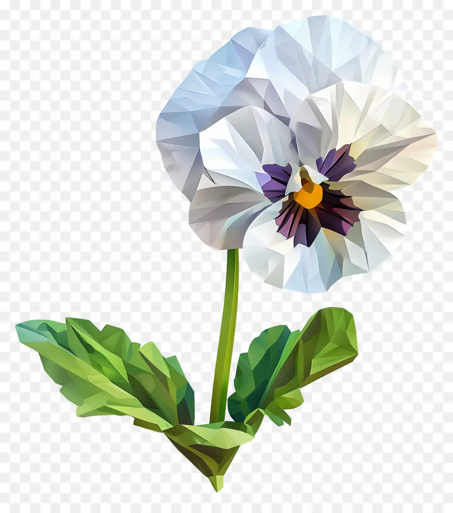 Arte De Flores Digital，Flor Branca PNG