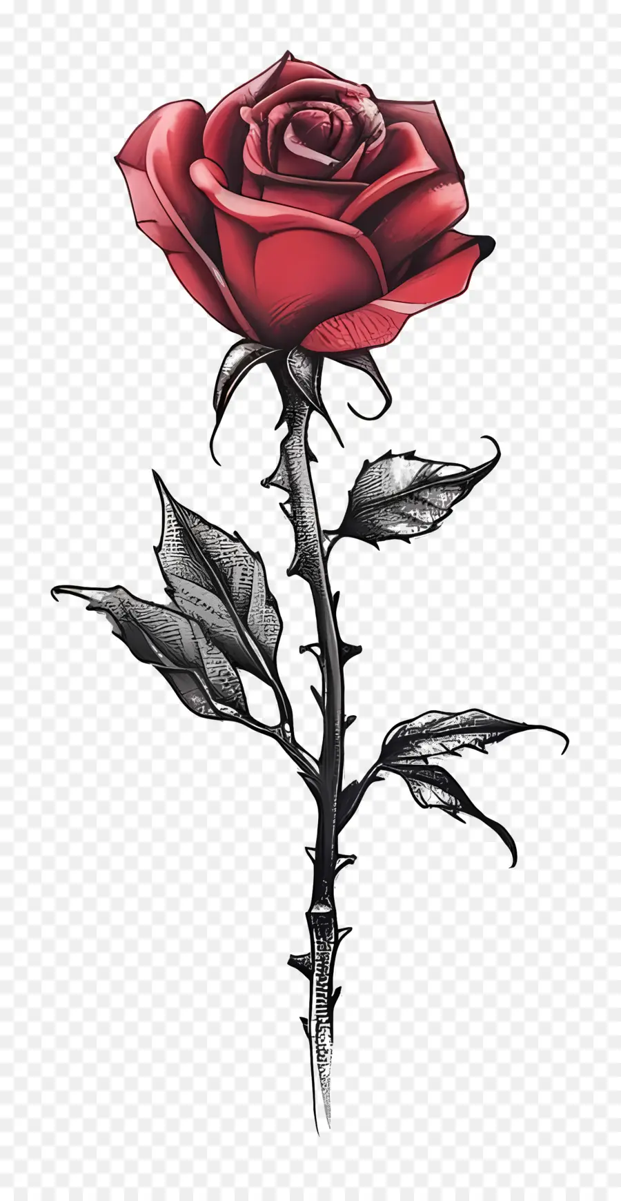 Tatuagem De Rosa，Rosas Vermelhas PNG