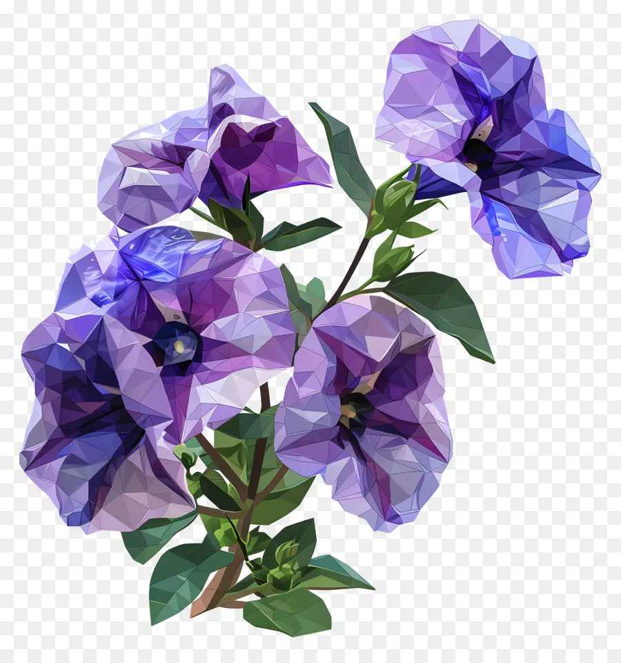 Digital Flor，Flor Roxa PNG