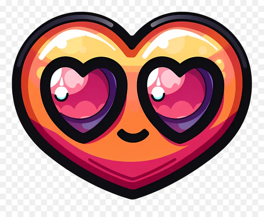Emoji Coração，Forma De Coração PNG