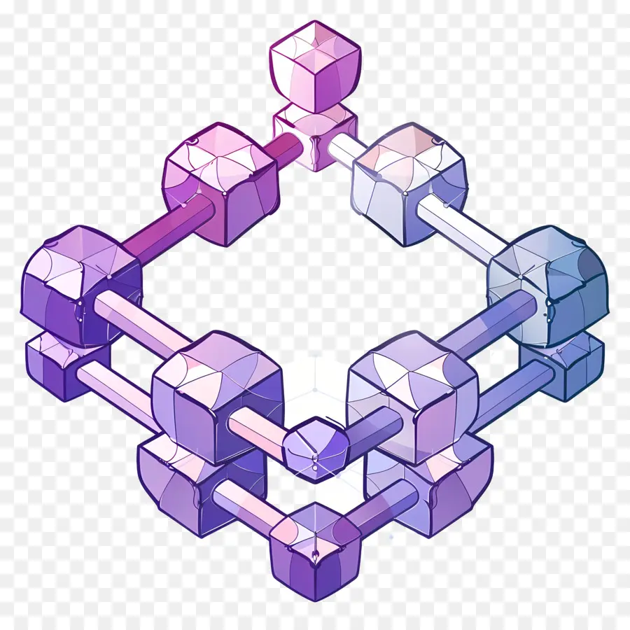Blockchain，Estrutura Cristalina PNG