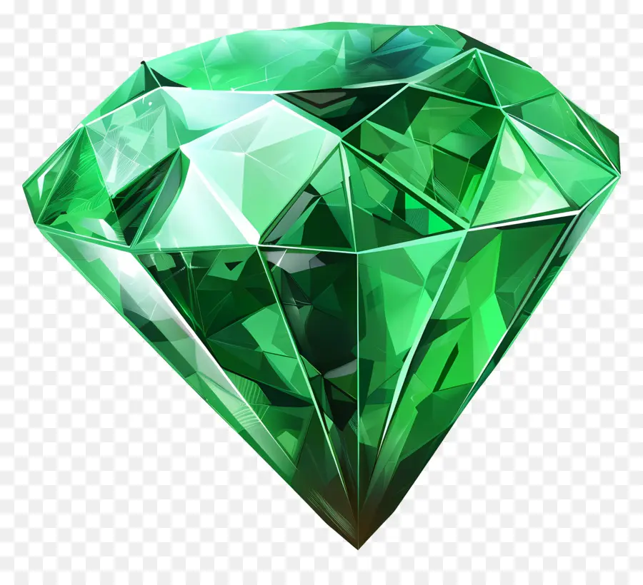 Pedra Gemald，Diamante Verde PNG