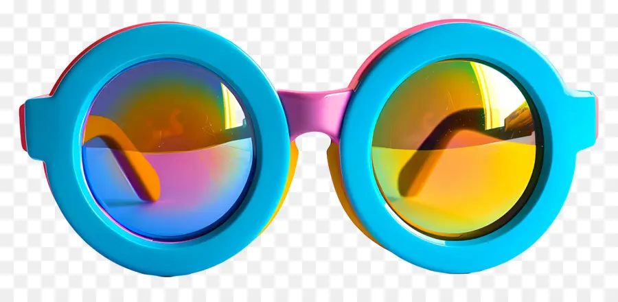 Design De óculos De Sol，Óculos De Sol Do Arco íris PNG