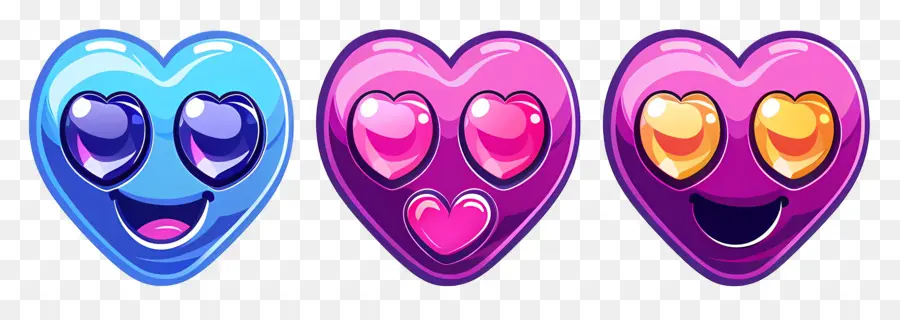 Emoji Coração，Corações Dos Desenhos Animados PNG