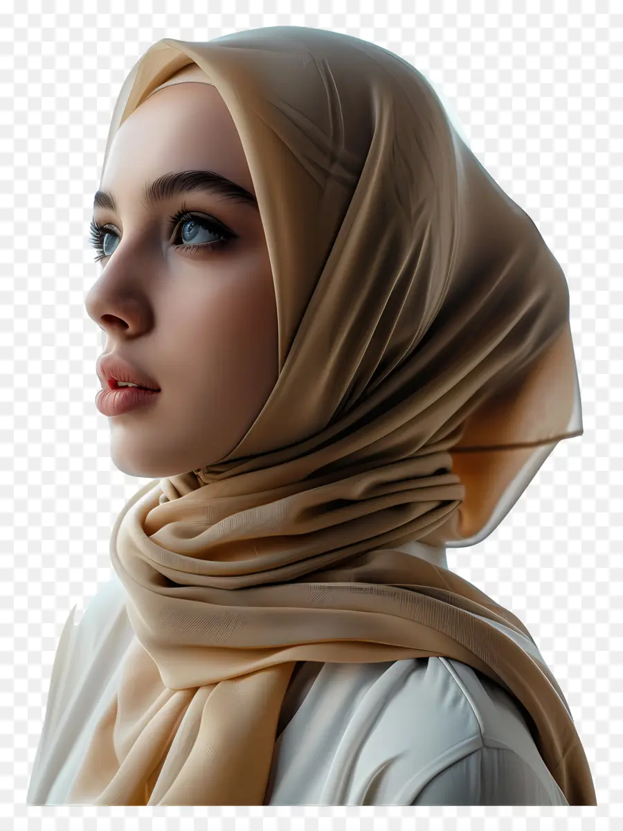Garota Do Hijab De Verdade，Lenço Na Cabeça PNG
