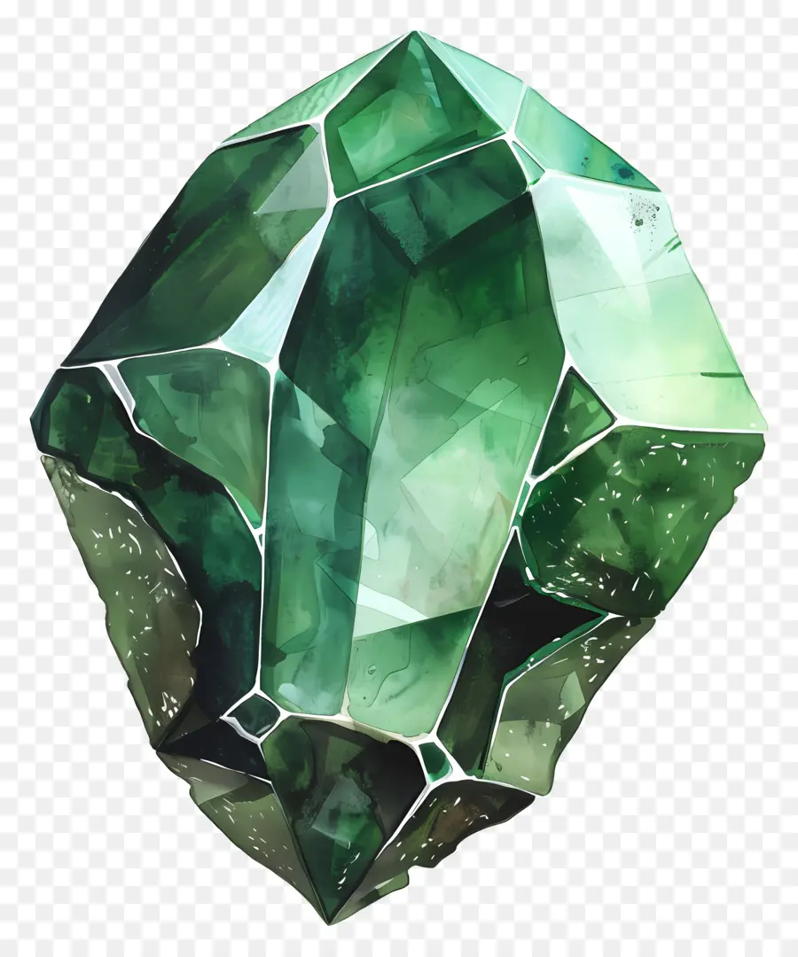 Pedra Gemald，Verde Cristal PNG