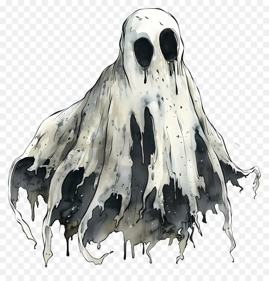 Ghost，Cabelos Longos PNG