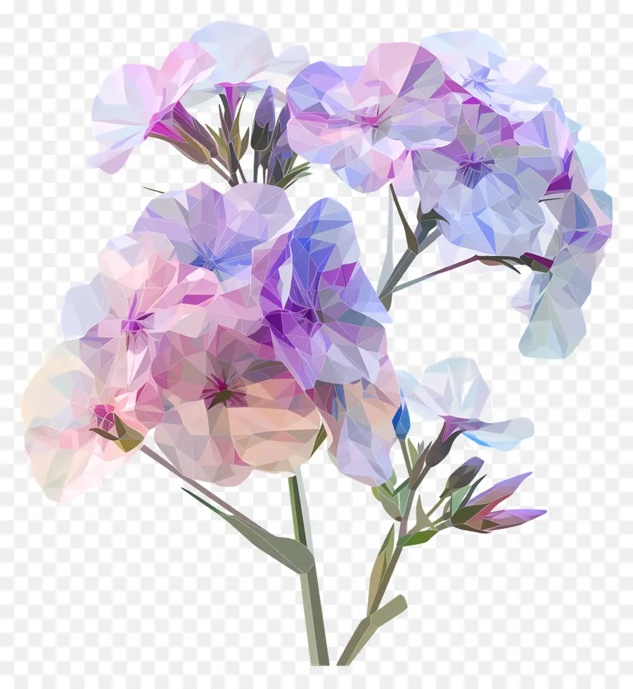 Arte De Flores Digital，Flores Cor De Rosa PNG