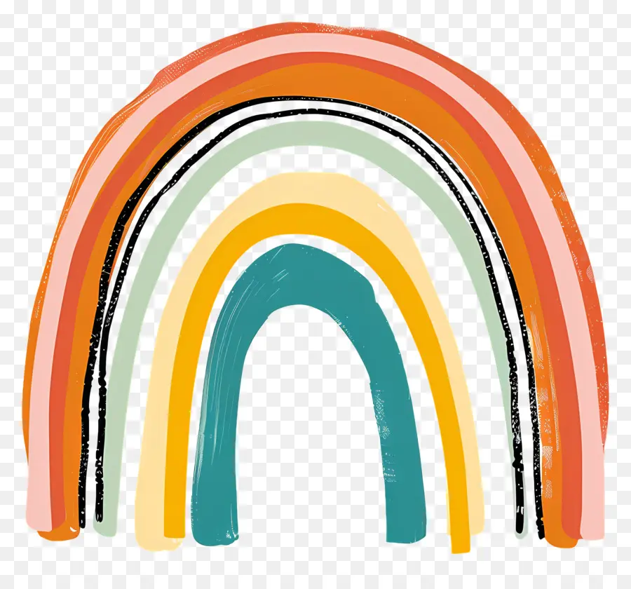 Arco íris，Colorido PNG