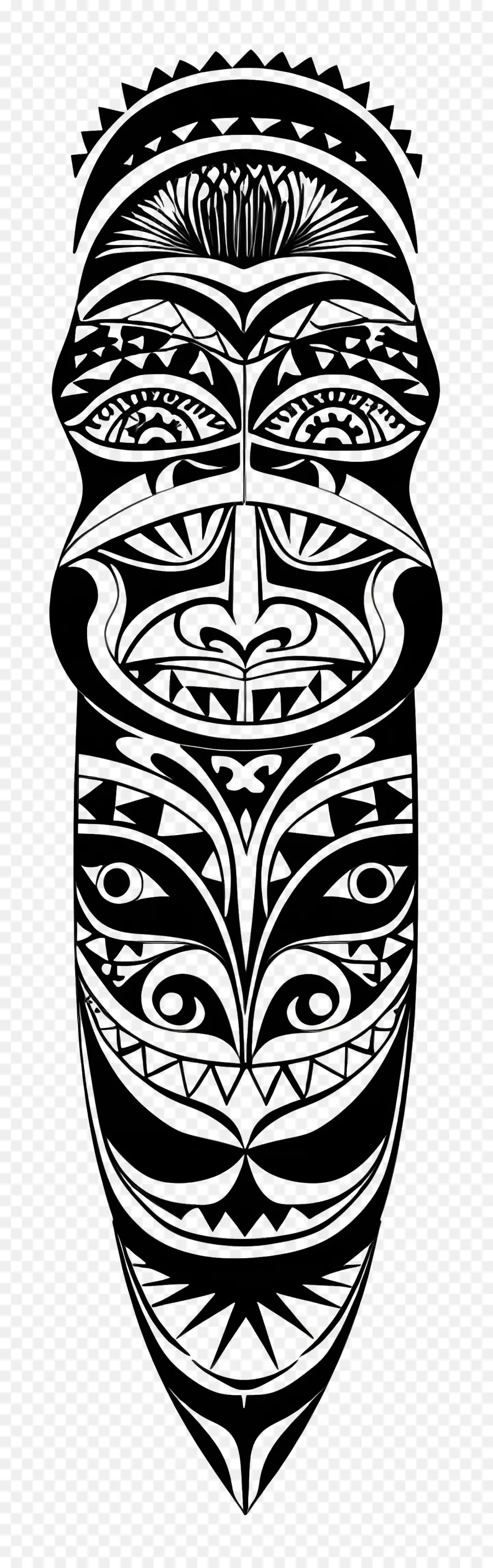 Tatuagem Maori，Crânio De Arte PNG