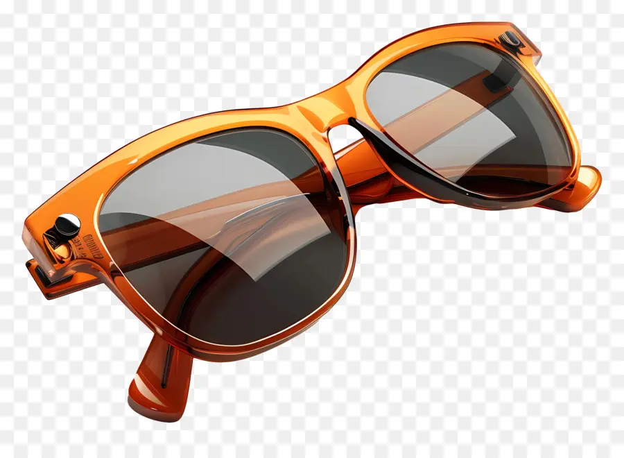 Design De óculos De Sol，Óculos De Sol Laranja PNG