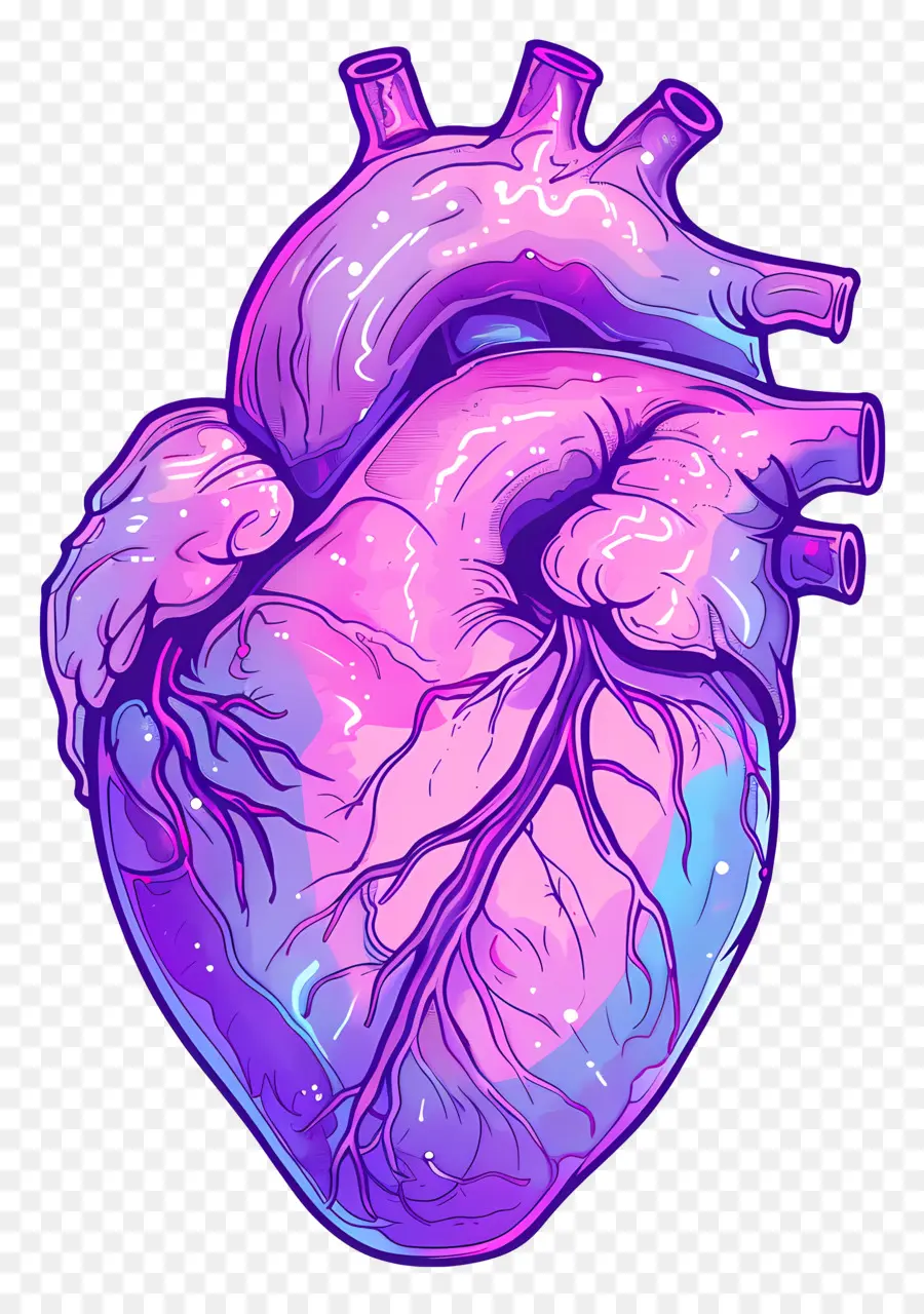 Coração De Ondas De Vapor，Coração Humano PNG