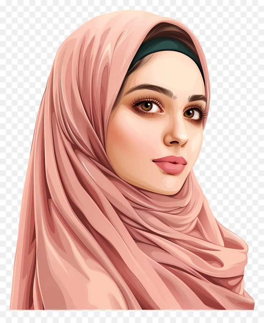 Hijab，Mulher Muçulmana PNG