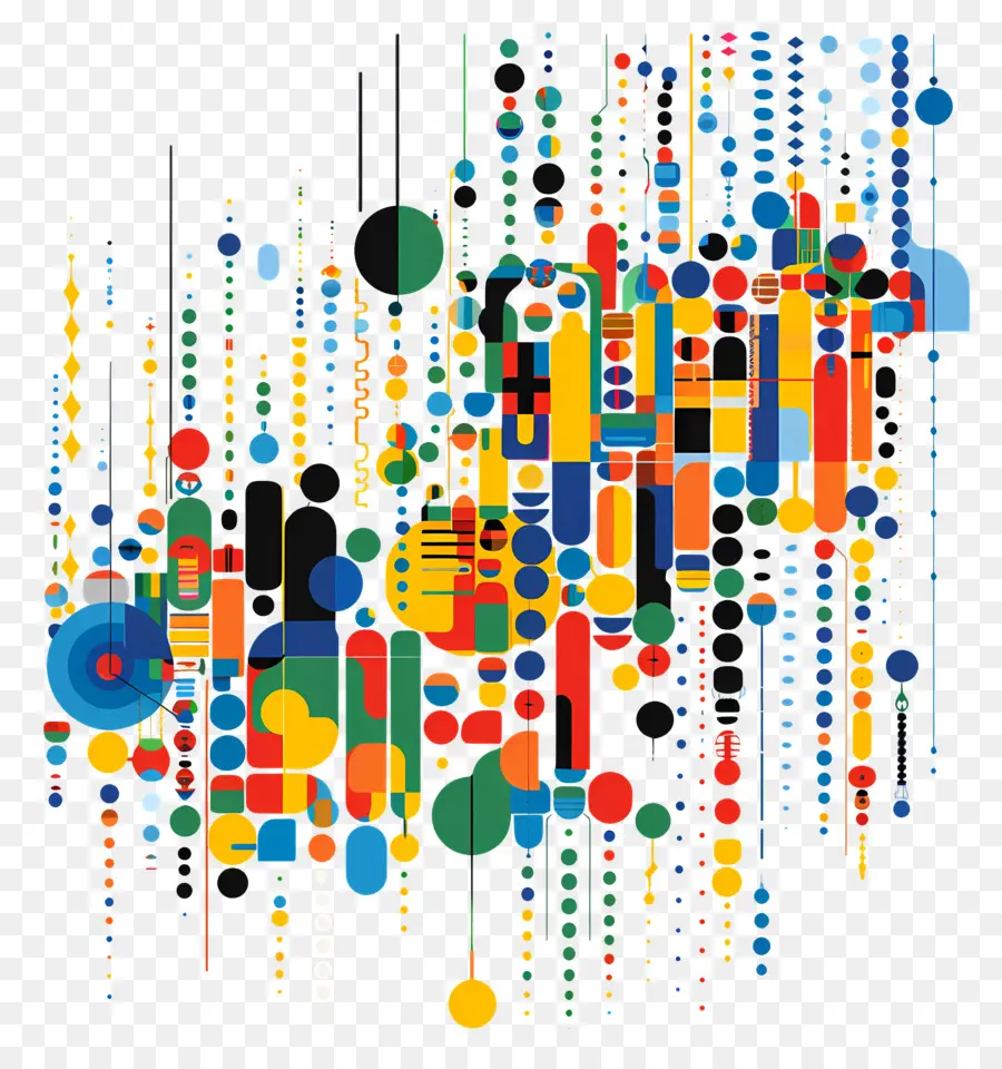 Big Data，A Arte Abstrata PNG