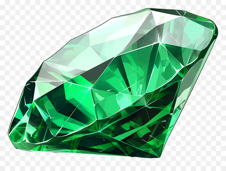 Pedra Gemald，Diamante Verde PNG