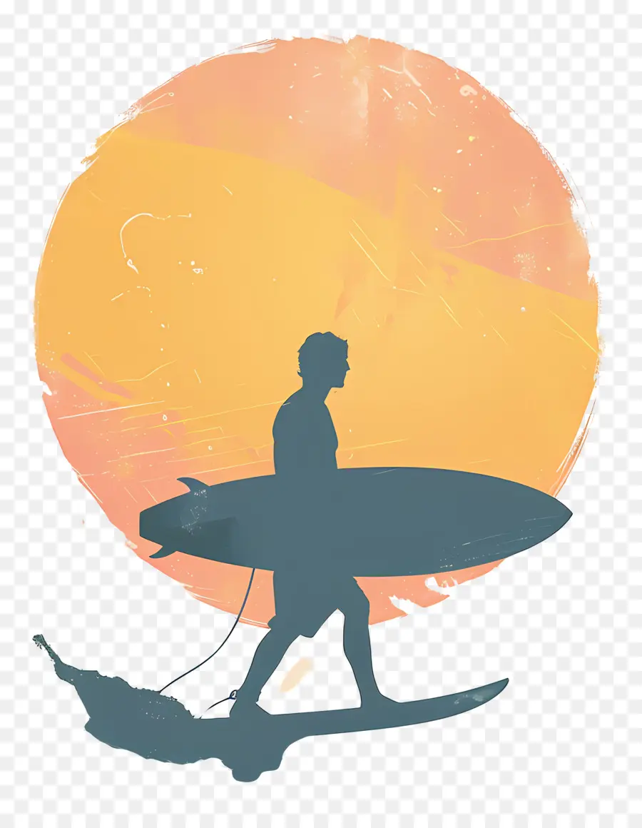 Surfista，Prancha De Surf PNG