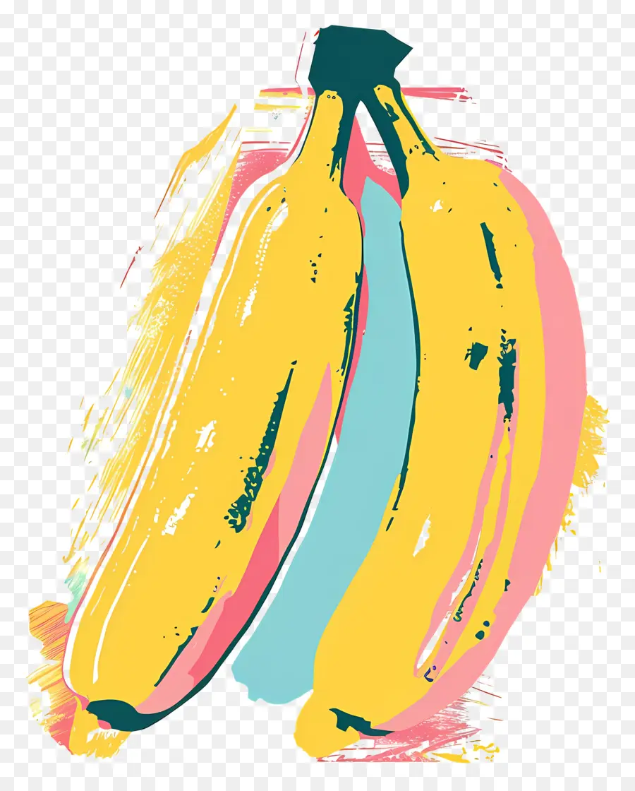Banana，Pintura De Banana PNG