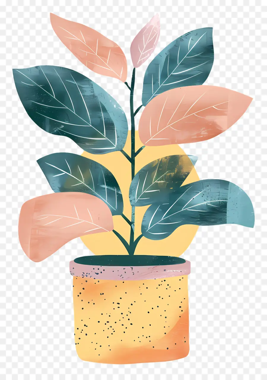 Planta De Vaso，Ilustração Em Aquarela PNG