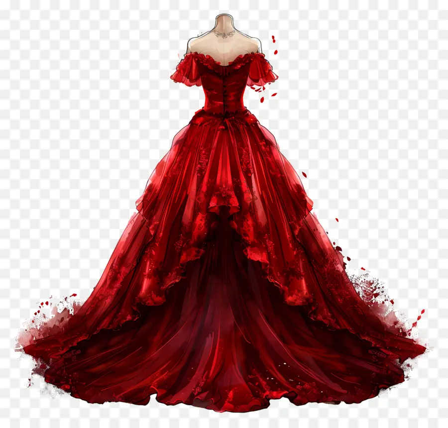 O Vestido De Noiva Vermelho，Vestido Vermelho PNG