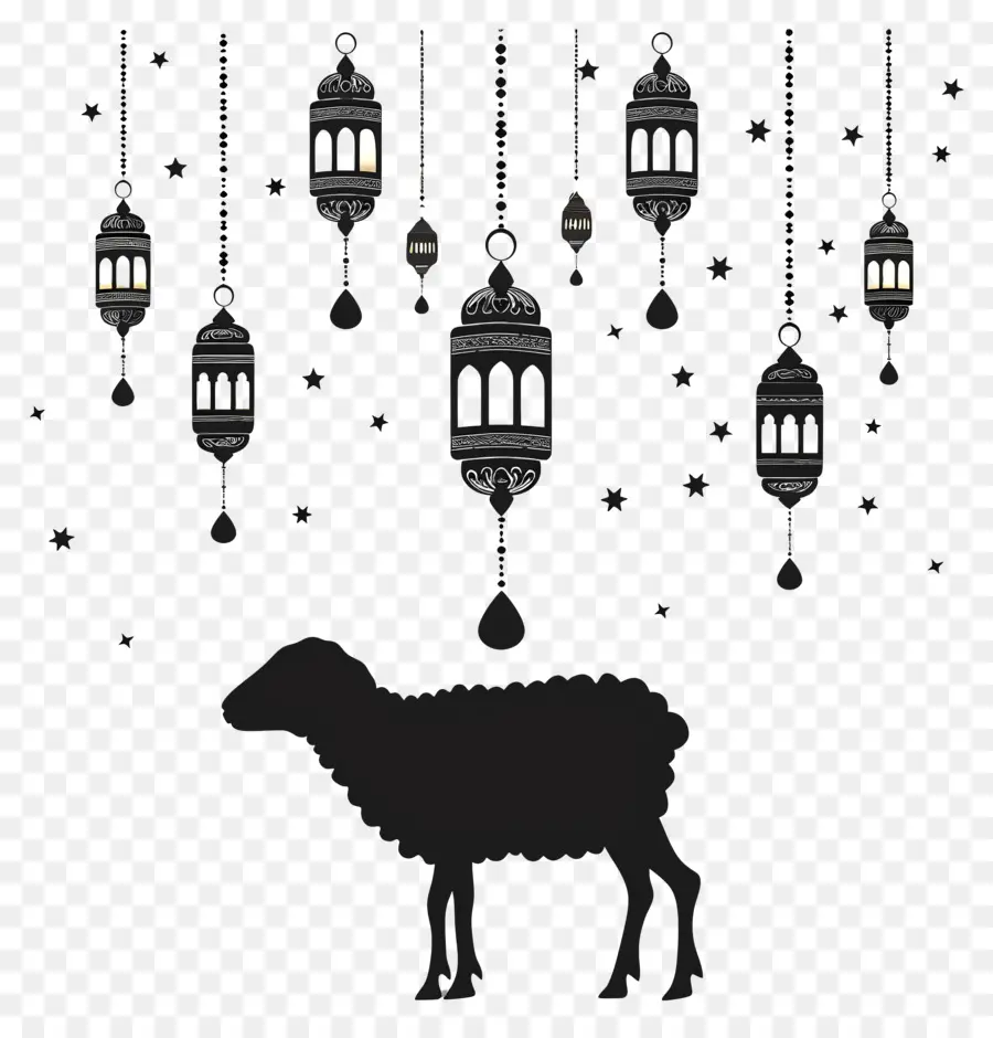 Eid Al Adha，Lanternas PNG