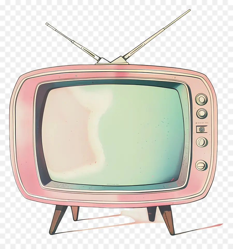 Television，Vintage Televisão PNG