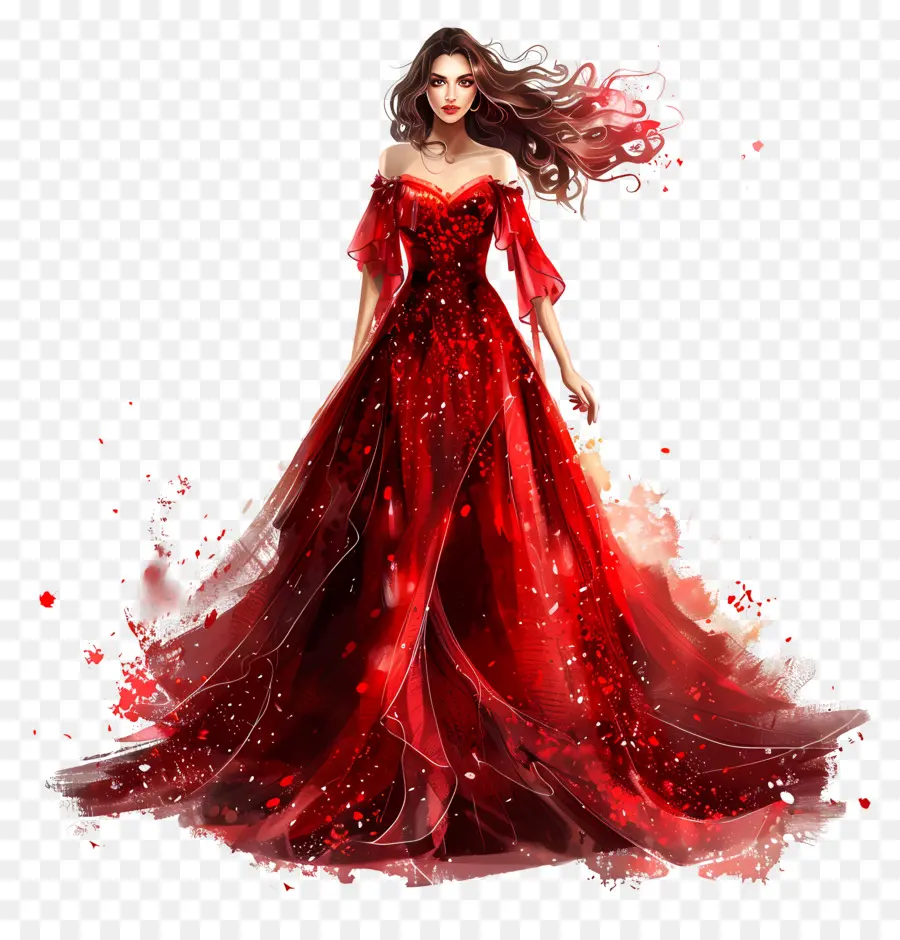 O Vestido De Noiva Vermelho，Vestido Vermelho PNG