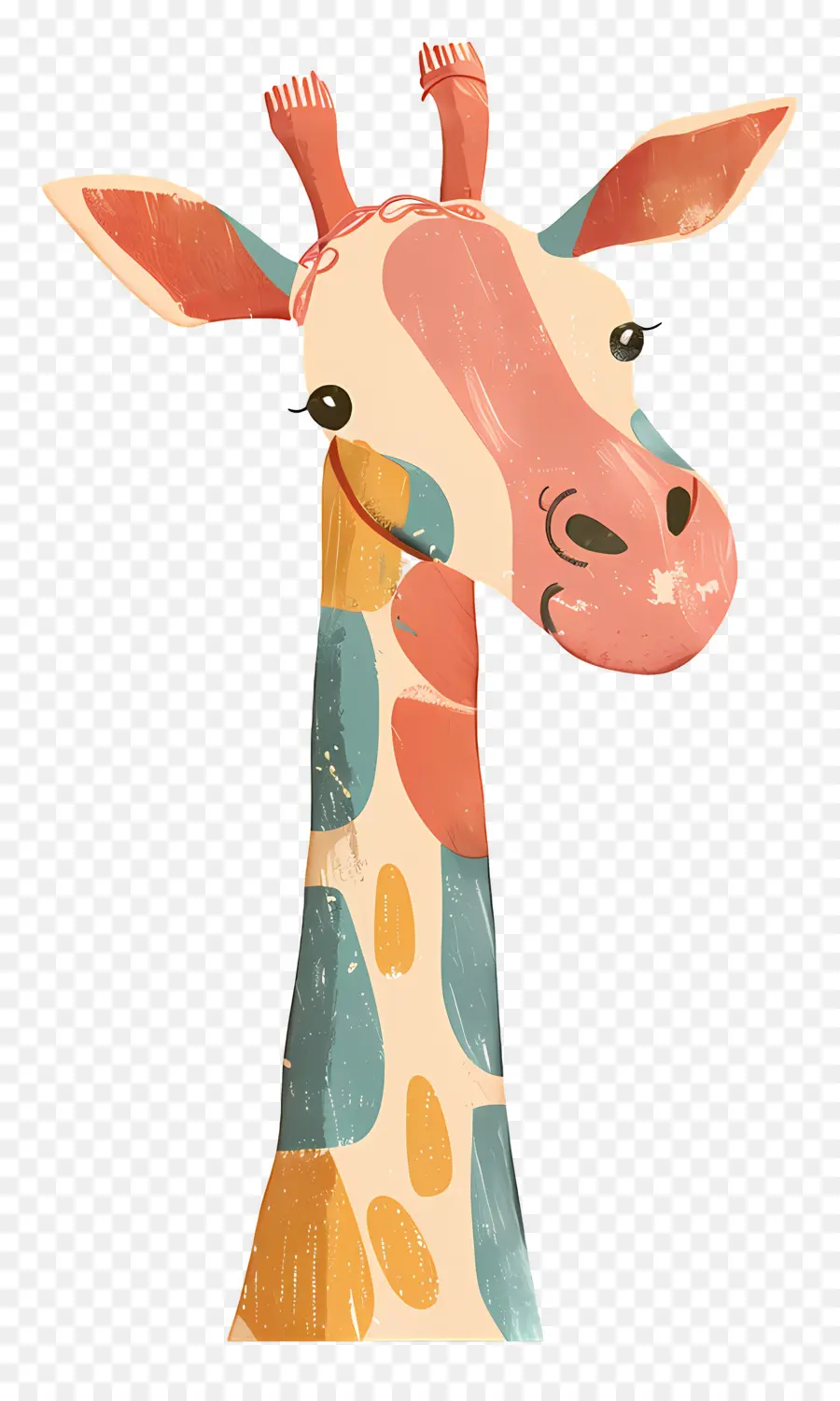 Girafa，Colorido PNG