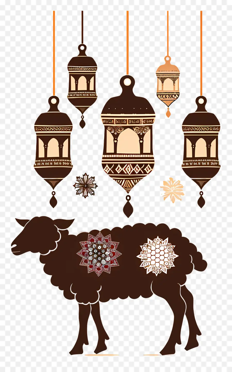 Eid Al Adha，Decorações Ornamentadas PNG