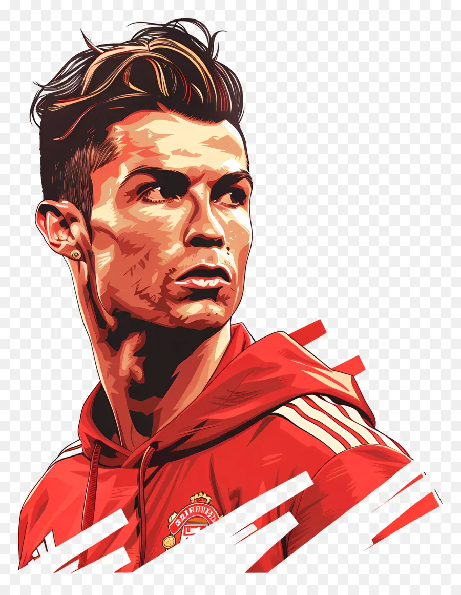 Cristiano Ronaldo，Retrato De Jogador De Futebol PNG