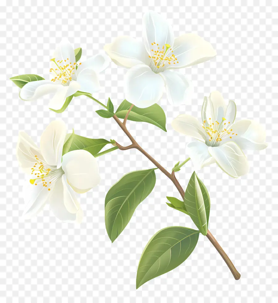 Flores De Jasmim Branco，Flor De Jasmim Branco PNG