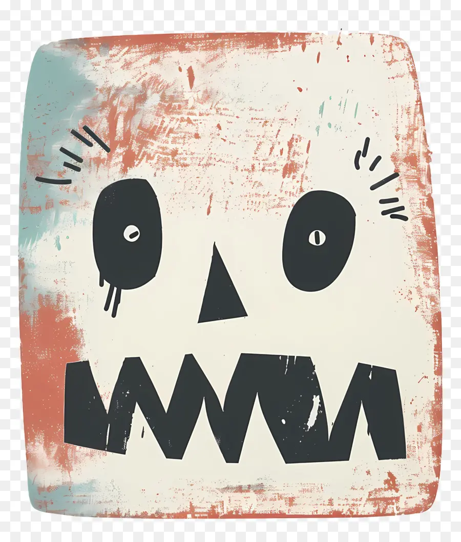 Rosto Assustador，Desenho Animado Monster PNG