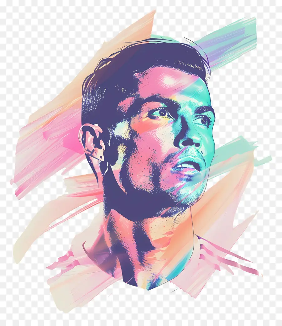 Cristiano Ronaldo，Expressão Intensa PNG