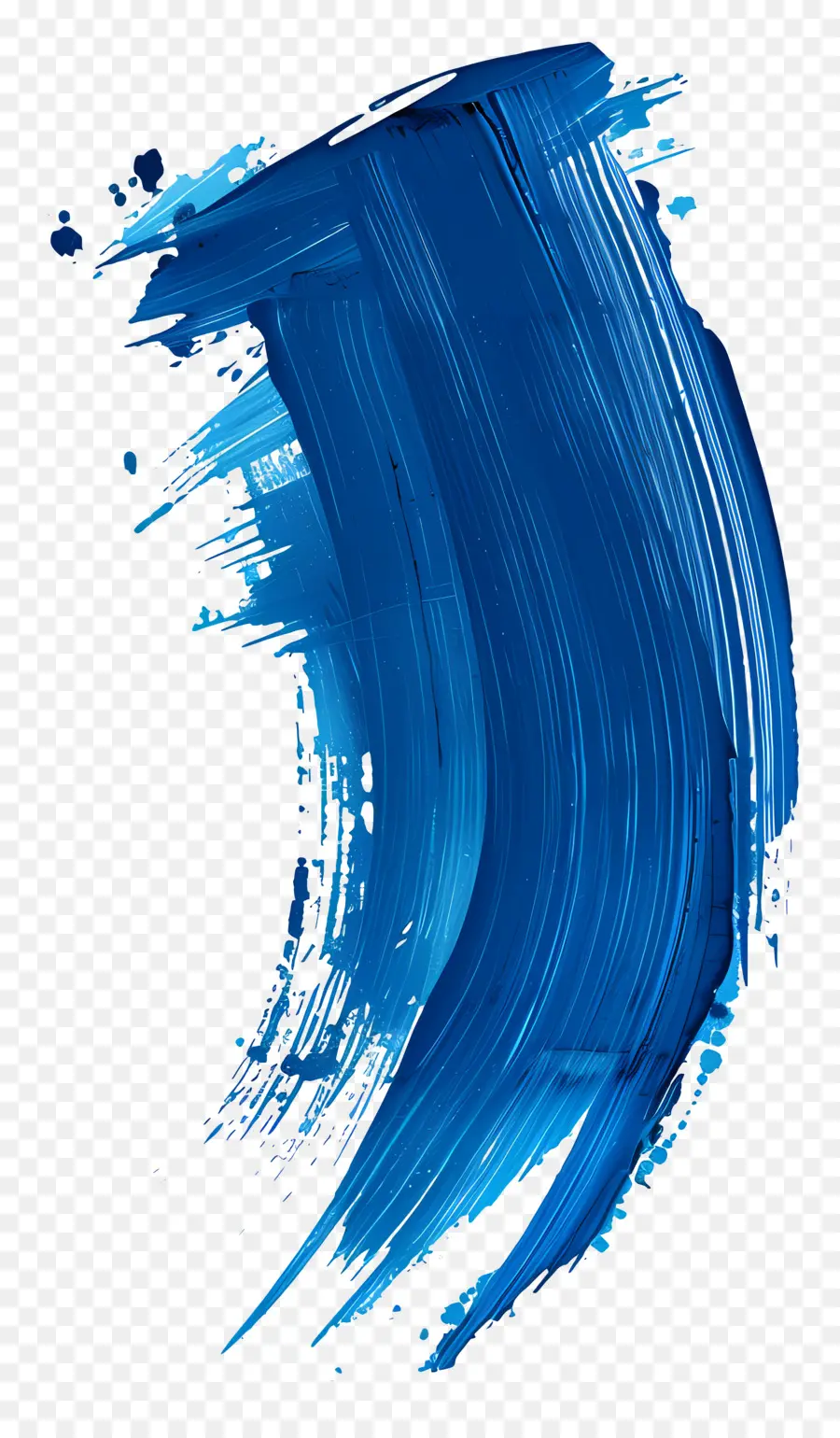 Blue Pinct Stroke，Paintbrush PNG