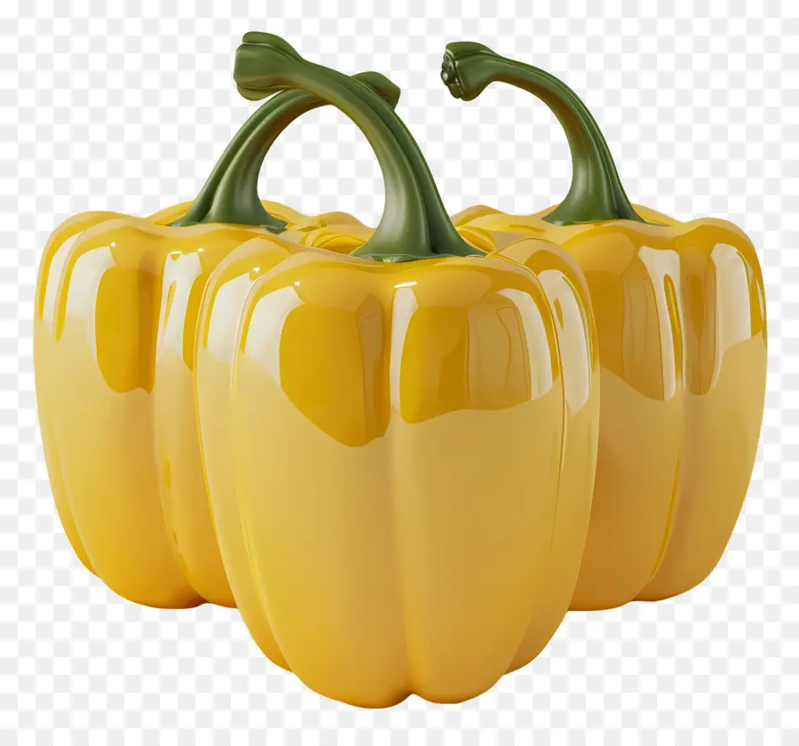 Pimentão Amarelo，Vegetal PNG