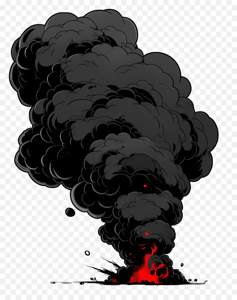 Nuvem Negra，Erupção De Um Vulcão PNG